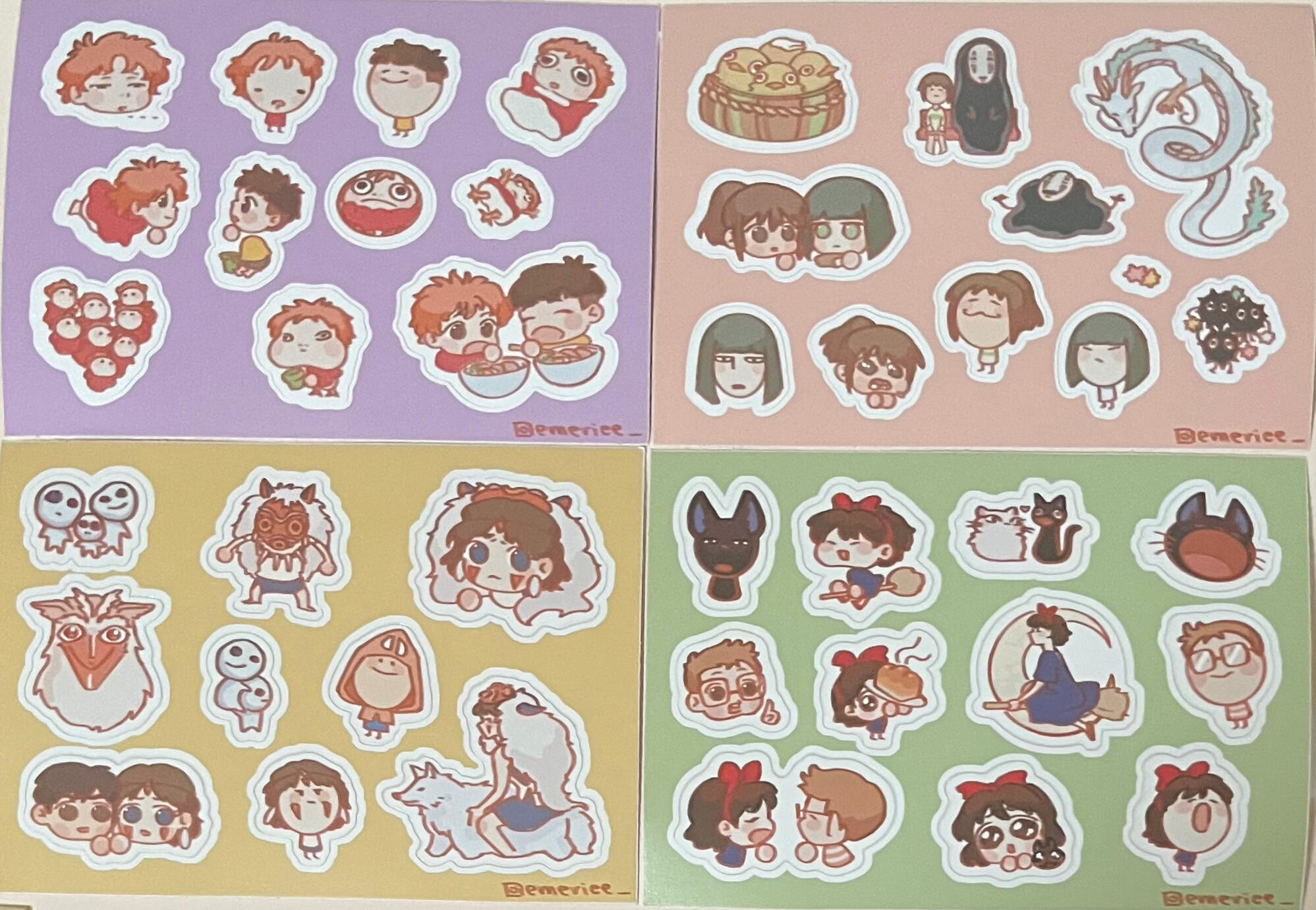 sticker sheets
